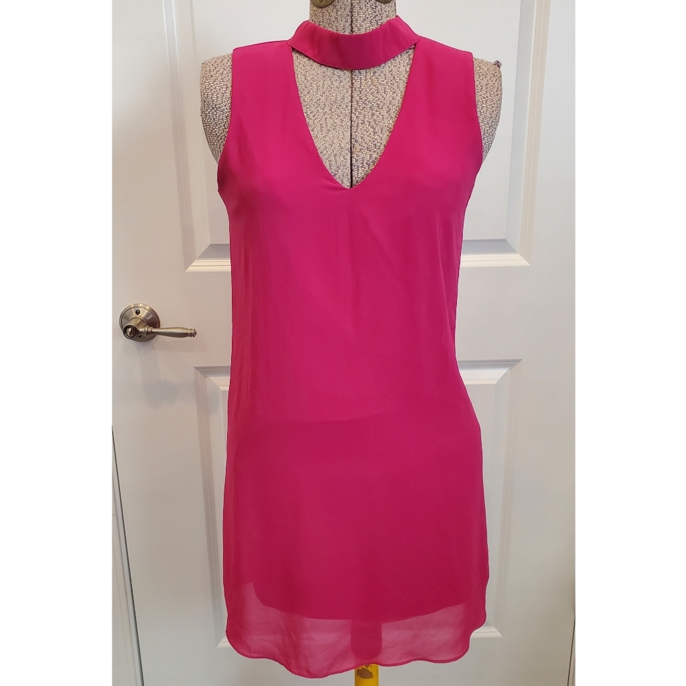 Xs fuchsia halter dress by&by